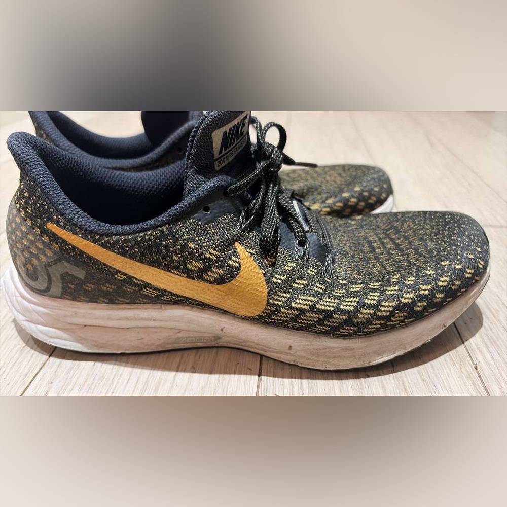 Nike Black and Gold Athletic Sneakers